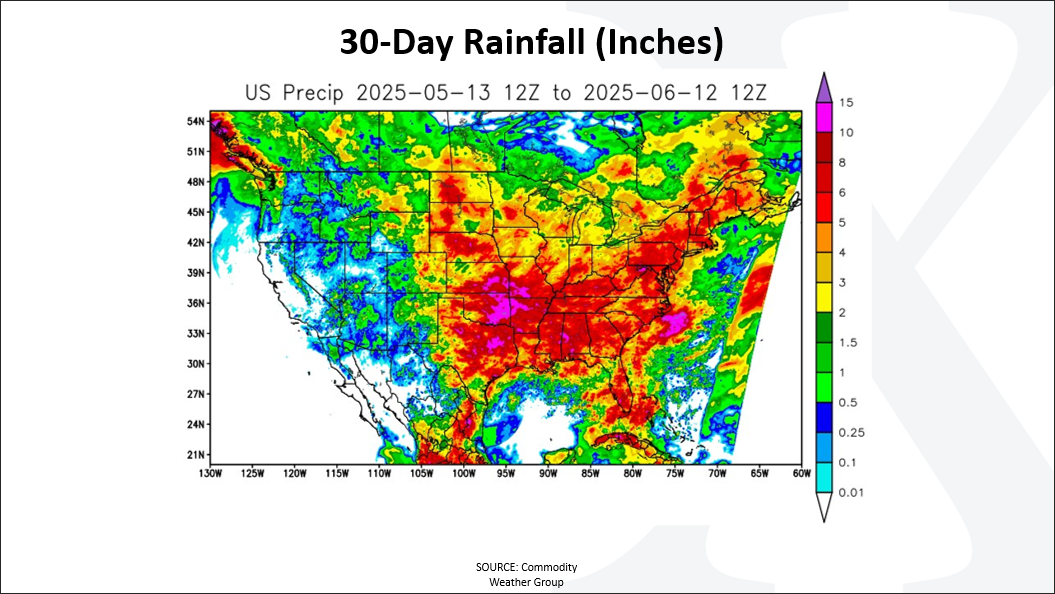 Thought Leadership WASDE June 30 Day Rainfall Jun 16