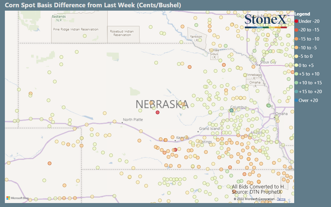 Nebraska Corn Basis Maps