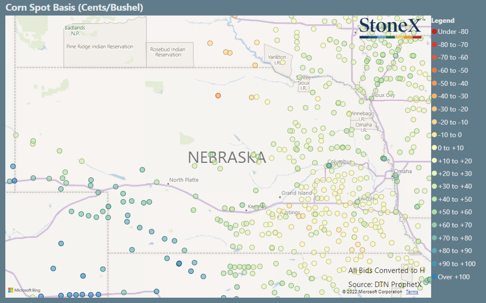 Nebraska Corn Basis Maps