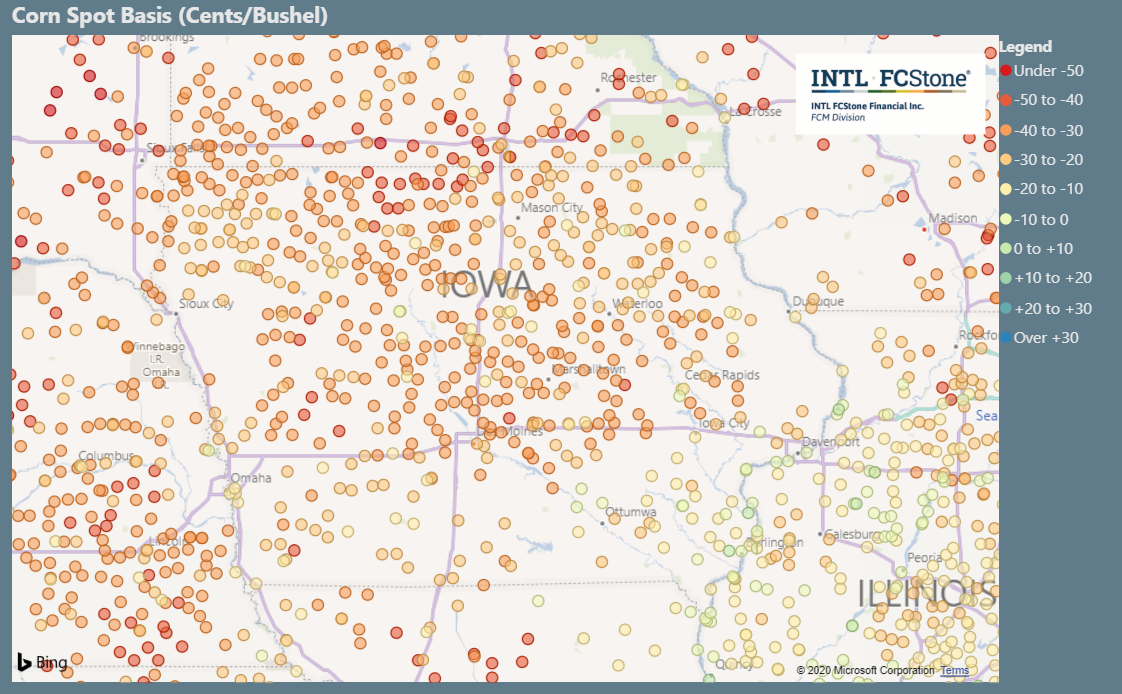 Iowa Corn Basis Maps
